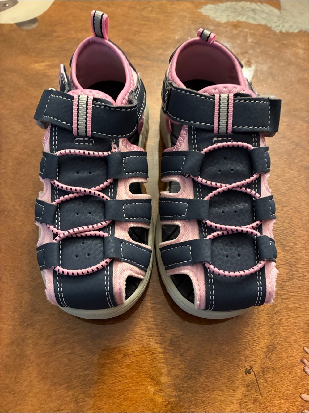 Eddie Bauer Navy and Pink Kids Sport Sandals